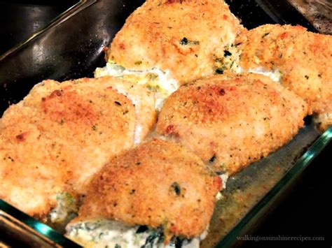 Turned out tender chicken cutlets with a hint of walnut and cheese taste. SkinnyTaste Style Chicken Stuffed with Ricotta Cheese and ...