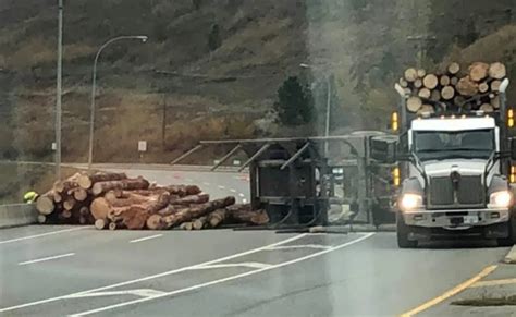 Updated Yellowhead Highway Back Open After Logging Truck Spill At