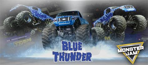 Blue Thunder Monster Truck Wallpaper