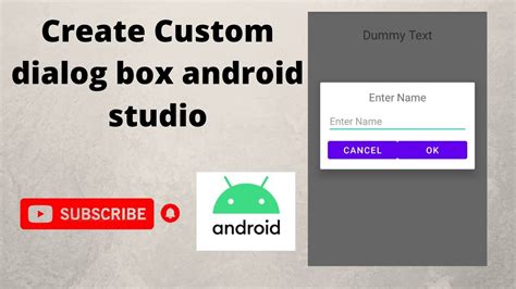 Android Studio Tutorial Create Custom Dialog In Android Custom