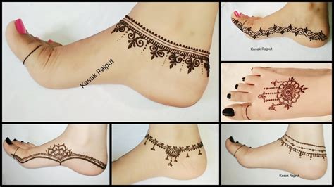 Foot Mehndi Design Simple And Easy Photo ~ Bridal Foot Mehndi Design