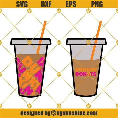 Dunkin Donuts Svg Dunkin Donuts Iced Coffee Svg Dunkin Clipart