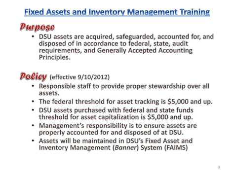 Ppt Fixed Assets And Inventory Management Training Powerpoint