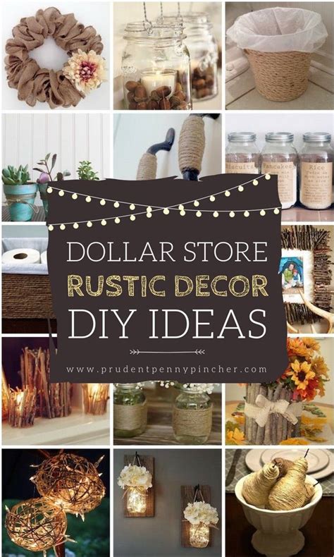 You can also use it to spruce up simple. 50 Dollar Store Rustic Home Decor Ideas | Diy rustic decor ...