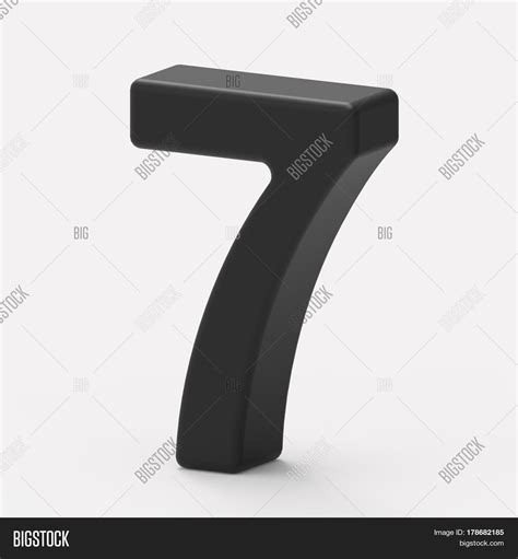 Right Black Number 7 Image And Photo Free Trial Bigstock