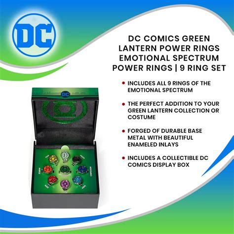 Dc Comics Green Lantern Power Rings Emotional Spectrum Power Rings 9