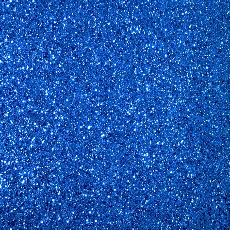 Royal Blue Fine Glitter Fabric Sheet 25cm X 30cm