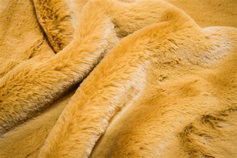 Soft Gold Rabbit Imitation Faux Fur By The Metre