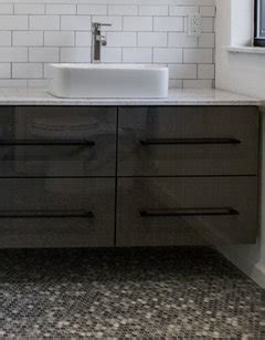 Ikea sektion cabinetry is not only for the kitchen. Use Ikea kitchen cabinets in bathroom