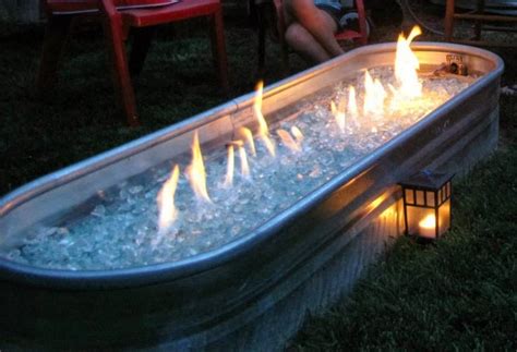 Attach your fire pit box to the bottom of the table. 15 Cool DIY Galvanized Tubs Ideas For Your Backyard - The ...