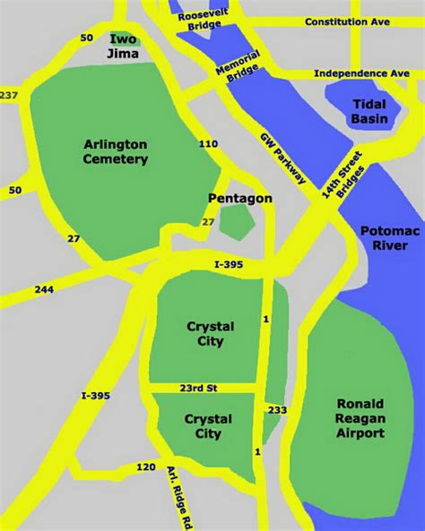 Reagan National Airport Terminal Map