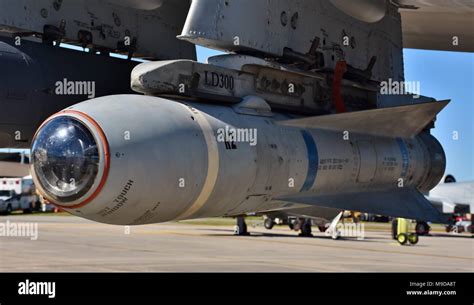An Air Force Agm 65 Maverick Missile On An A 10 Warthog Attack Jet The