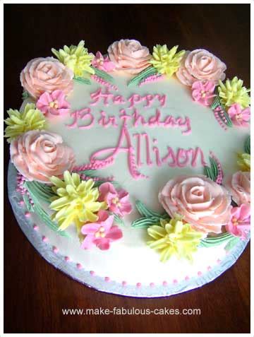Birthday cakes, flowers & wishes. Make a Flower Birthday Cake