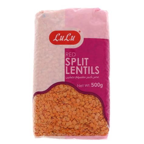 Lulu Red Split Lentils 500g Pulses Lulu Qatar