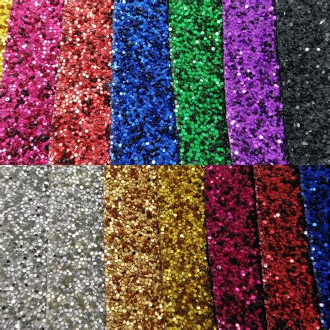 Buy Colorful Chunky Glitter Leather Glitter Fabric