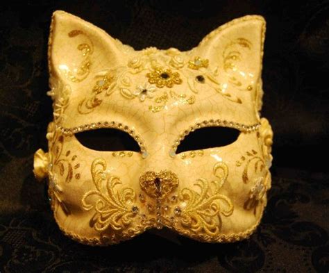 Masquerade Mask Cat Into The White Original And Etsy Masquerade