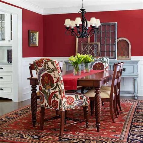Dining Room With Red Walls Bestroomone