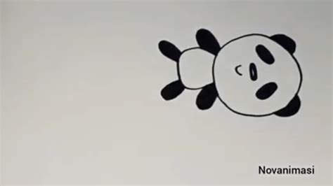 Cara Mudah Menggambar Boneka Panda Youtube