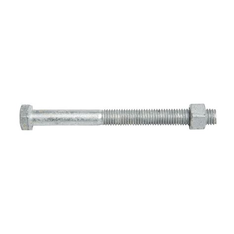Zenith M12 x 130mm Galvanised Hex Head Bolt and Nut | Bunnings Warehouse