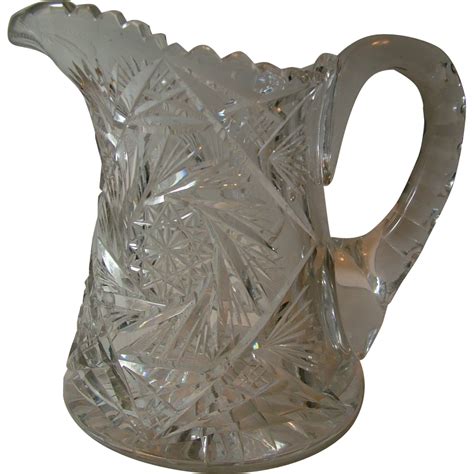 Antique American Brilliant Cut Glass Pitcher From Coyote On Ruby Lane