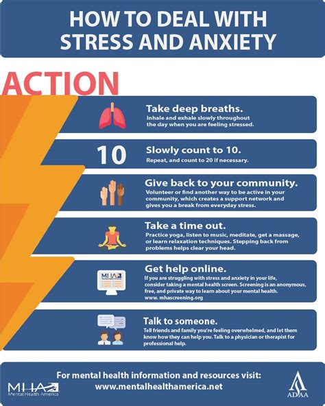 Infographic How To Deal With Stress And Anxiety Mental