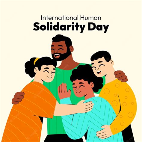 Free Vector Flat International Human Solidarity Day Illustration