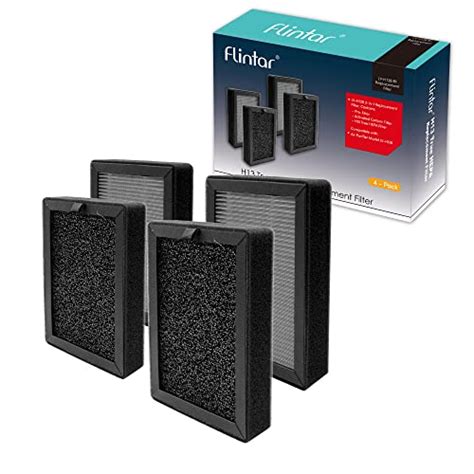 Flintar 4 Pack Of Lv H128 Rf True Hepa Replacement Filter Compatible
