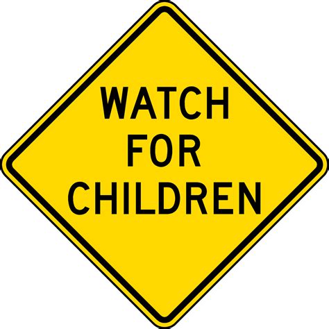 Child Safety Real Traffic Signs