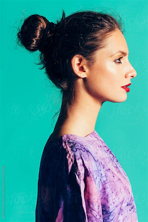 Beautiful Woman Profile Portrait By Aleksandra Kovac Beauty Woman