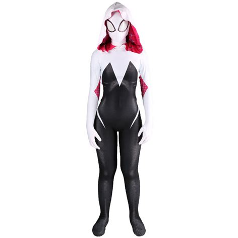 2020 Gwen Stacy V1 Spider Girl Jumpsuit Spider Cosplay Costume For