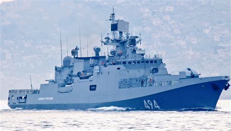 Russian Navy Frigate Admiral Grigorovich Transits Bosphorus En Route To