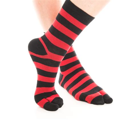 3 Pairs Tabi Socks Multi Stripe V Toetm Flip Flop Socks