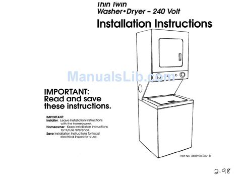 If you're looking for help in tending to your garden, taking care of your water or other ongoing tips and tricks, please visit our faq section in our. WHIRLPOOL THIN TWIN INSTALLATION INSTRUCTIONS MANUAL Pdf Download | ManualsLib