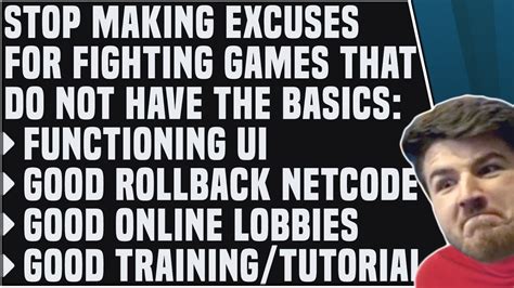 Stop Making Excuses For Fighting Games That Dont Have Good Netcode Ui