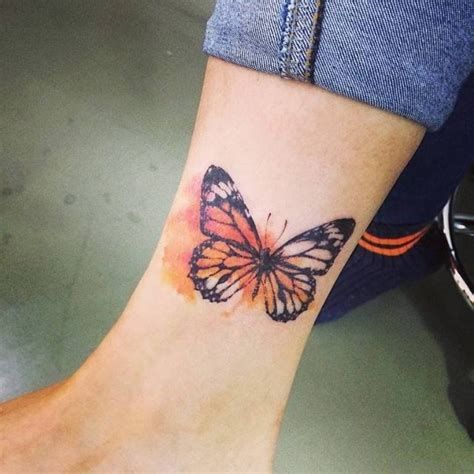 50 Excellent Butterfly Tattoos On Ankle Tattoo Designs