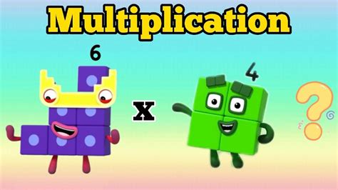 Four Times Table Numberblocks Multiplication Table Learn To Count