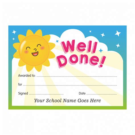 Printable Well Done Cards
