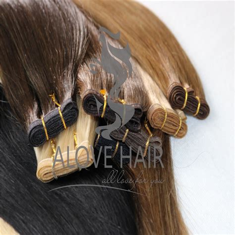 Full Cuticle Seamless Skin Weft Hair Extensions Canada Alove Hair