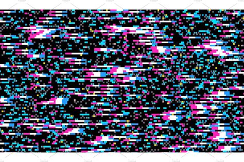 Glitch Texture Pixel Noise Glitch Overlays Transparent Pixel