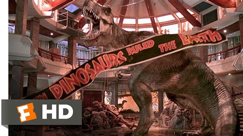 Jurassic Park 1993 T Rex Vs The Raptors Scene 1010 Movieclips Youtube