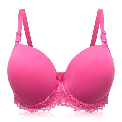 Plus Size Women Lace Bra For Big Breasted Sexy Push Up Soutien Gorge Women Thin Cup Bralette 38c