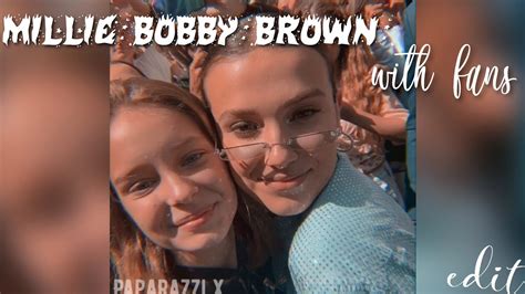 Millie Bobby Brown With Fans Edit Youtube