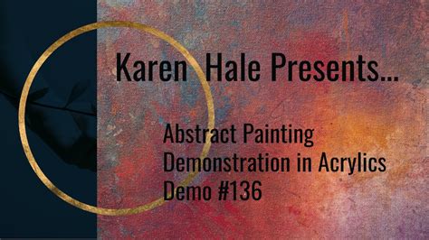 Abstract Paintingdemonstration In Acrylics Demo 136 On