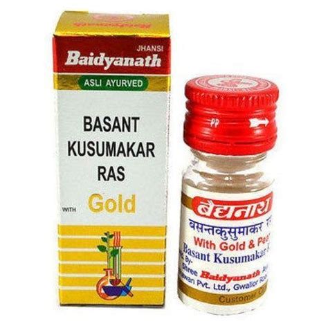 Baidyanath Basant Kusumakar Ras Gold 50 Tabs At Rs 2100piece In New Delhi Id 23241997297