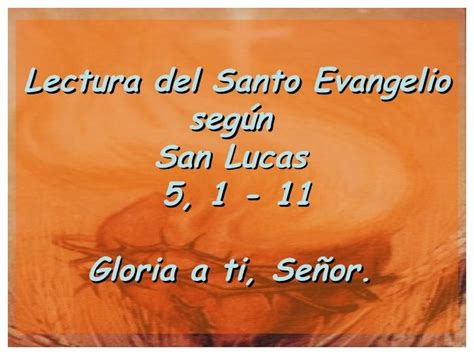 Evangelio San Lucas 5 1 11