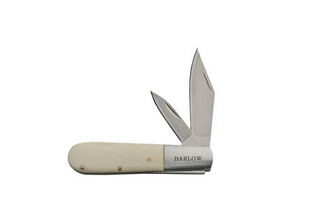 Rite Edge White Bone Barlow Handle 2 Bladed Portable Pocket Knife