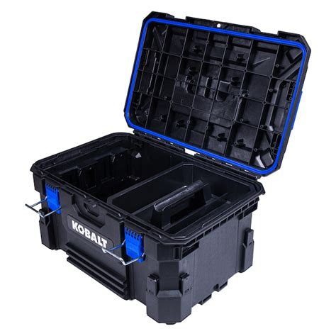 Kobalt Casestack 215 In Black Plastic Wheels Lockable Tool Box In The