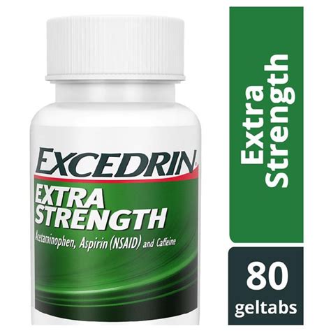Excedrin Extra Strength Headache Relief Geltabs 1source
