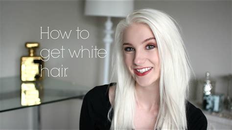 Over time, less melanin is available during hair growth, and this loss of pigment causes the hair to turn gray, silver and eventually white. How to get White Hair - YouTube