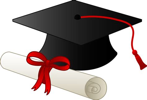 Graduation Cap And Diploma Free Clip Art